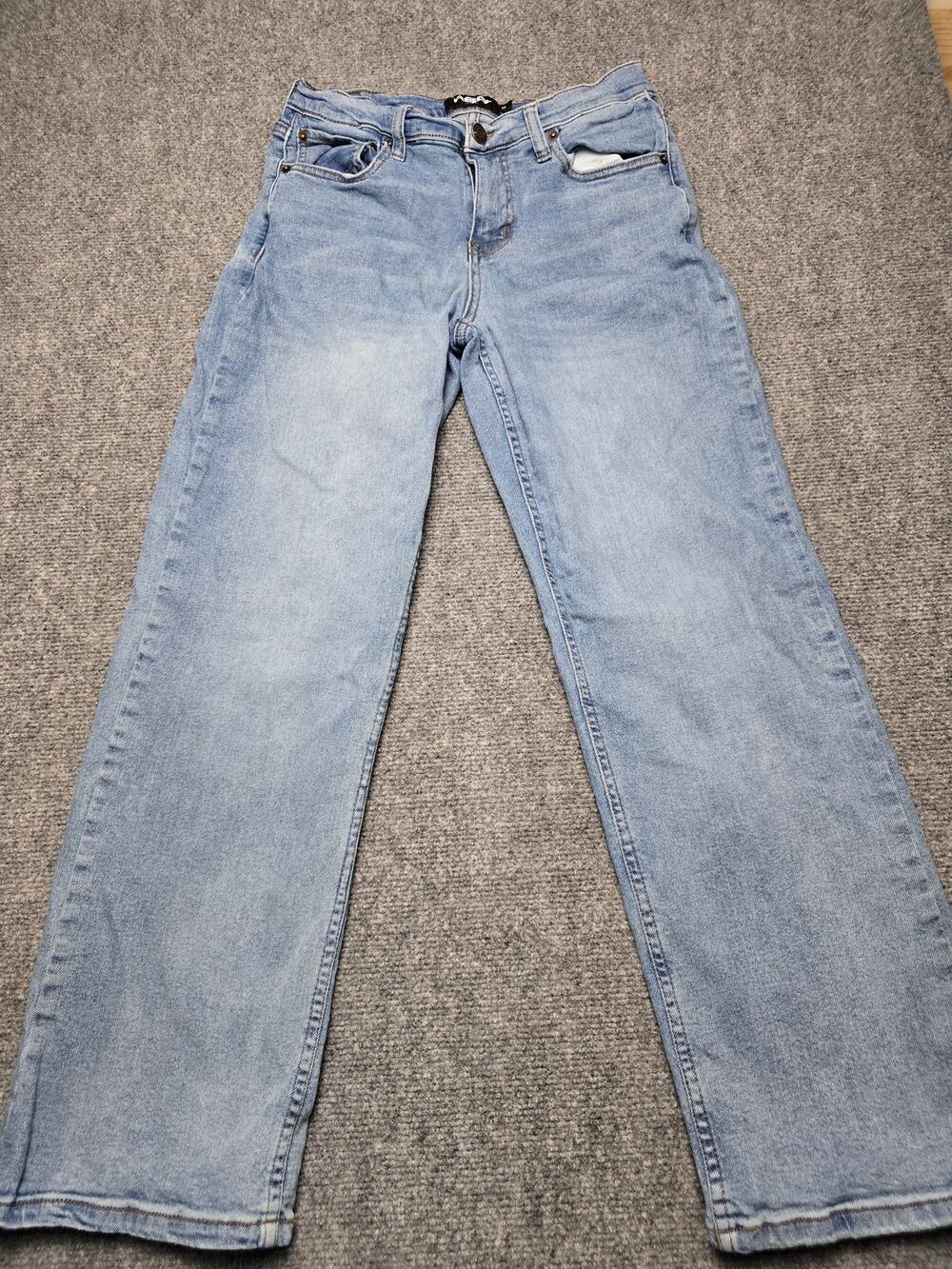 RSQ Women's Size 14 Straight Leg Jeans Light Wash Blue Denim